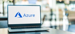 Azure logo on computer